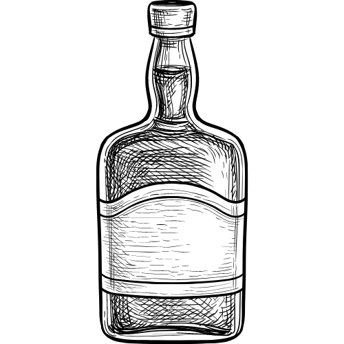 Robin whiskey bottle